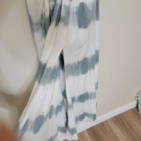 Lulus Tie Dye Maxi Dress Blue Extra Small - Picture 9 of 11